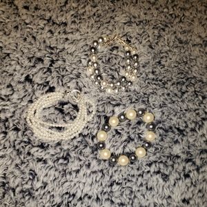 Pearl Bracelet Bundle - Costume Jewelry